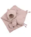 7am Enfant Baby 2 Snap Mitten, Hat And Blanket Set In Cameo
