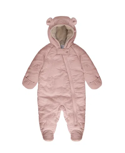 7am Enfant Baby Fold Over Snowsuit Baby In Cameo