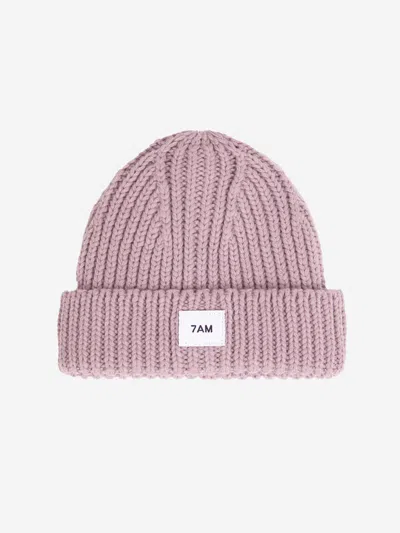 7am Enfant Kids'  Baby Girls Chunky Beanie Hat In Pink