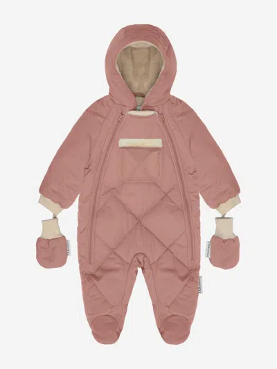 7am Enfant Kids'  Baby Girls Snowsuit-benji In Pink