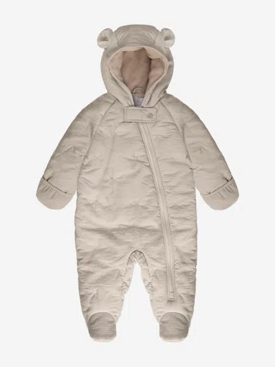 7am Enfant Baby Snowsuit-airy In Beige