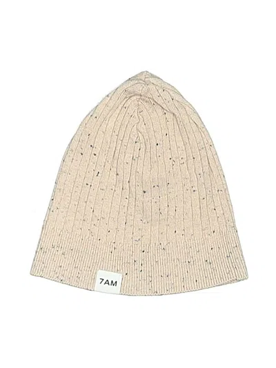 Pre-owned 7am Enfant Kids' Beanie Hat In Tan