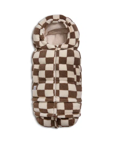 7am Enfant Blanket 212 Evolution Footmuff In Print Checkers Tan