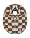 7am Enfant Car Seat Cocoon In Print Checkers Tan