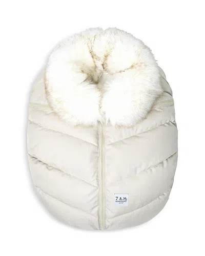 7am Enfant Car Seat Cocoon Tundra In Beige White