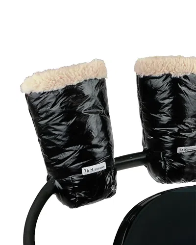 7am Enfant Classic Polar Warmmuffs In Black Polar