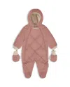 7am Enfant Girls' Bebe Benji Snowsuit - Baby In Rose Dawn