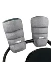 Shop 7am Enfant Hook Loop Warmuffs In Heather Gray