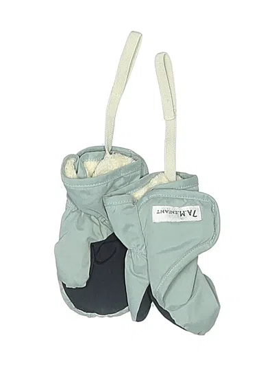 Pre-owned 7am Enfant Kids' Mittens In Teal