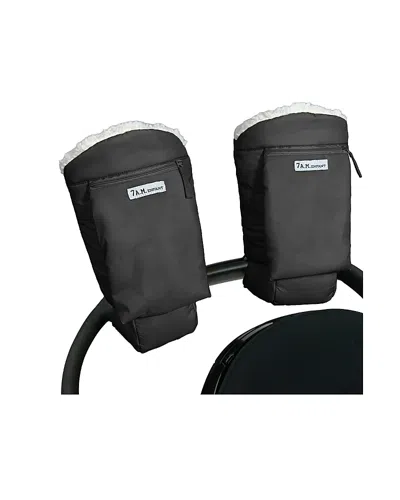 7am Enfant Oslo Warmmuffs In Black
