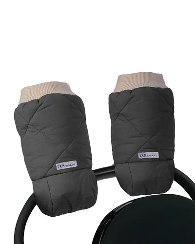 7am Enfant Quilted Warmmuffs In Black