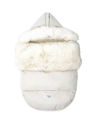 7am Enfant Tundrapod In White Fur  Beige Heather