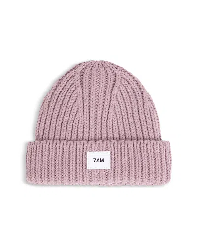 7am Enfant Unisex Chunky Beanie - Baby In Ash Rose