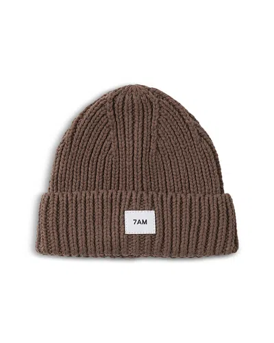 7am Enfant Unisex Chunky Beanie - Baby In Brown