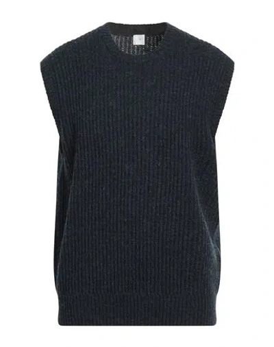 7d Man Sweater Midnight Blue Size 2 Merino Wool