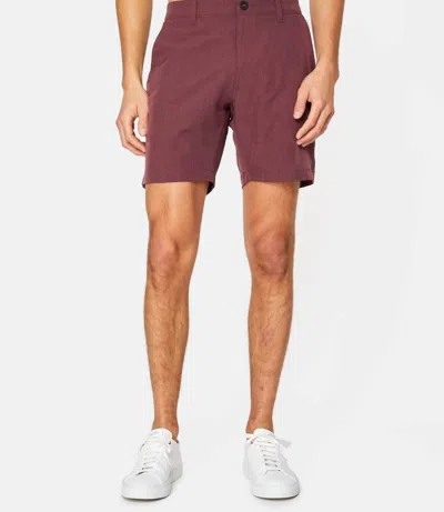 7diamonds Aeroplane 7" Short In Tamale In Burgundy