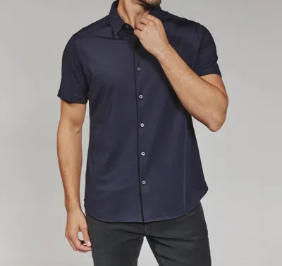 7diamonds Aldridge Short Sleeve Shirt In Midnight In Multi