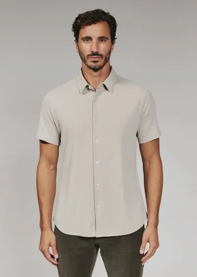 7diamonds Aldridge Short Sleeve Shirt In Sand In Neutral
