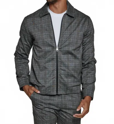 7diamonds Ashton Zip Up Jacket In Black In Orange