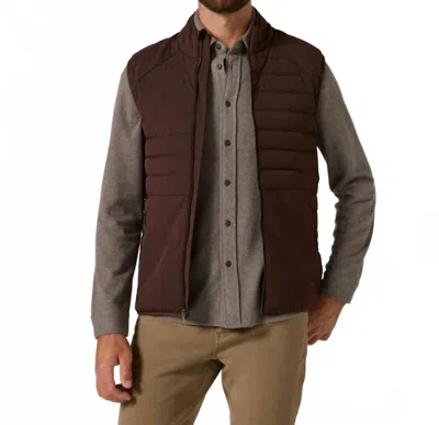 7diamonds Atlas Sleeveless Vest In Bordeaux In Brown