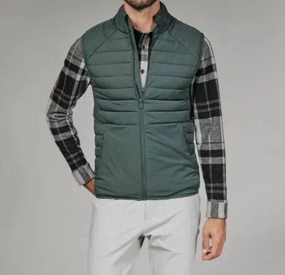7diamonds Atlas Vest In Basil In Green