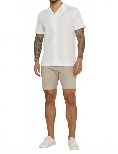 7diamonds Burke Camp Sweater Shirt In Natural In White