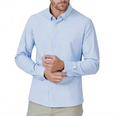 7diamonds Button Down Long Sleeve Top In Light Blue