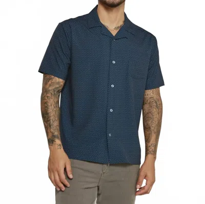 7diamonds Callah Camp Shirt In Navy In Blue