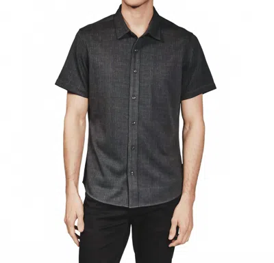7diamonds Camino Short Sleeve Shirt In Charcoal In Black