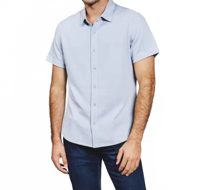 7diamonds Camino Short Sleeve Shirt In Dusty Blue In Multi