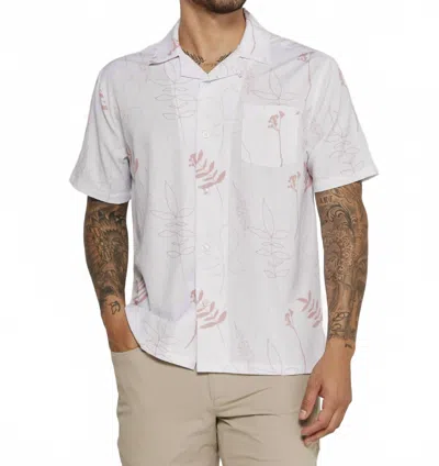 7diamonds Ciro Camp Button Down Shirt In Natural In White