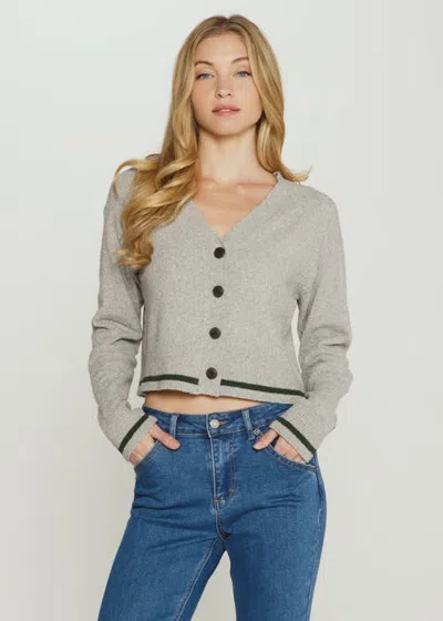 7diamonds Colette Knit Cardigan In Light Heather Grey