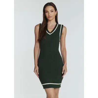 7diamonds Colette Knit Dress In Forest Green