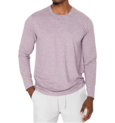 7diamonds Core Henley Tee In Dusty Rose In Multi