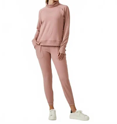 7diamonds Core Performance Jogger In Heather Chai - Hoc Summer In Pink