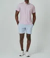 7diamonds Cortes Short Sleeve Button Down Shirt In Stone Rose In Pink