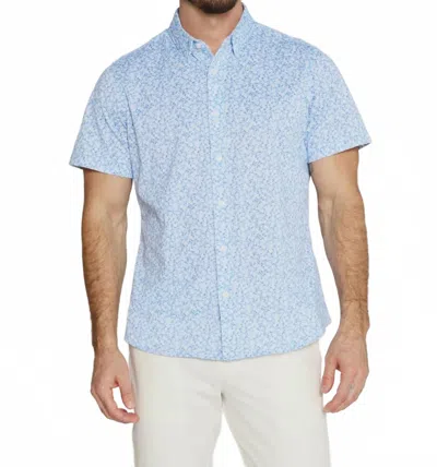 7diamonds Costra Short Sleeve Shirt In Light Blue