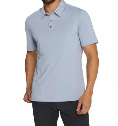 7diamonds Dawn Patrol Polo In Dusty Blue