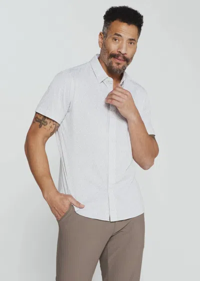7diamonds Dorian Short Sleeve Shirt In Sand In White