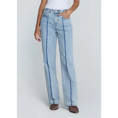 7diamonds Elara Straight Leg Jean In Light Blue