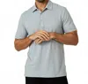 7diamonds Gautier Short Sleeve Polo In Light Grey In Gray