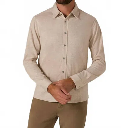 7diamonds Generation Knit Shirt Top In Beige In Brown