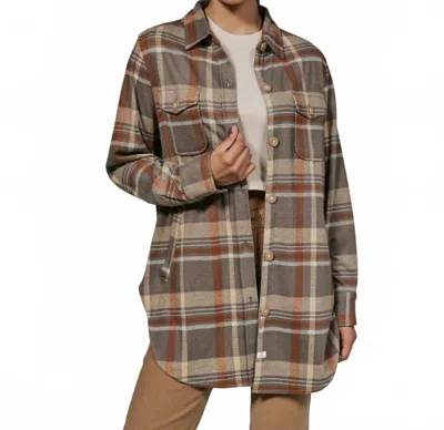 7diamonds Generation Plaid Shacket In Fog In Multi