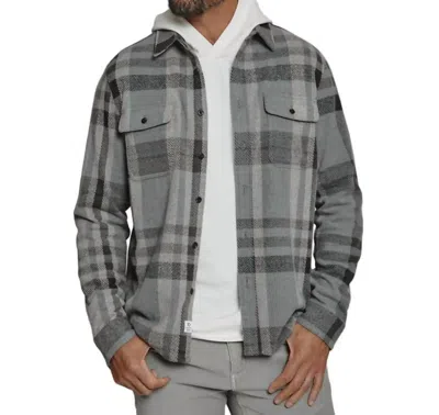 7diamonds Generation Plaid Shirt In Grey In Gray
