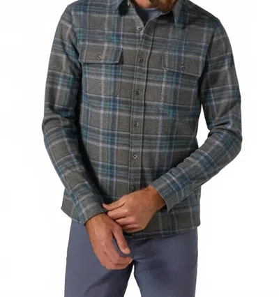 7diamonds Generation Plaid Soft Knit Shirt In Forest In Multi