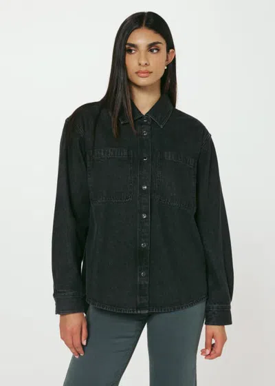 7diamonds Gianna Denim Shirt In Black