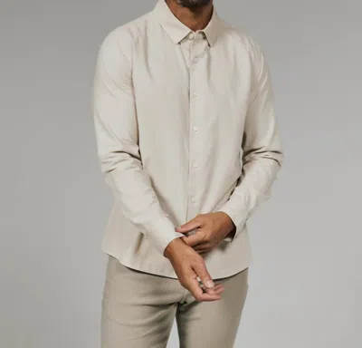 7diamonds Heritage Corduroy Shirt In Beige In White