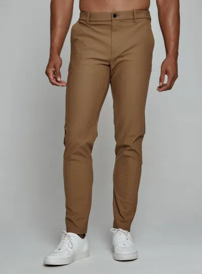 7diamonds Infinity Athletic Chino Pant In Tan In Brown