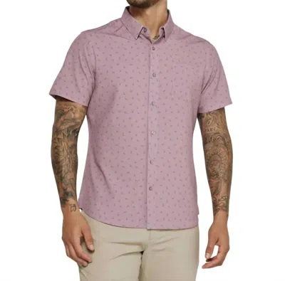 7diamonds Kairi Short Sleeve Shirt In Lavender In Purple