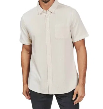 7diamonds Keaton Short Sleeve Shirt In Desert In Neutral